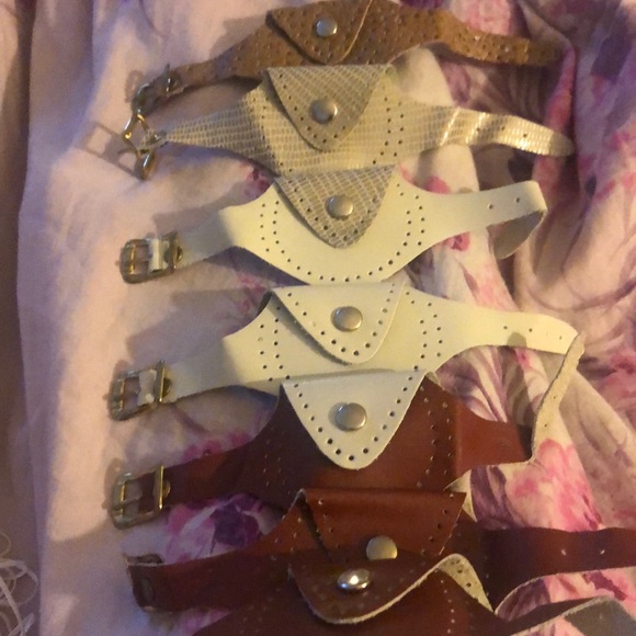 lee lee me Accessories - wrist wallet leather purse wristband handmade by meee I craft put it on purse